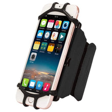 Заредете изображение във визуализатора на галерията – Universal Running Forearm Armband for 6" Smartphones black
