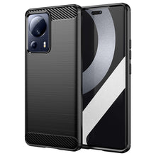 Заредете изображение във визуализатора на галерията – Carbon Case case for Xiaomi 13 Lite flexible silicone carbon cover black
