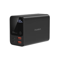 Заредете изображение във визуализатора на галерията – Choetech B635BK USB-A / USB-C Powerbank 22.5W 27000mAh - black
