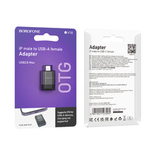 Заредете изображение във визуализатора на галерията – Borofone Adapter BV18 - Lightning to USB - black

