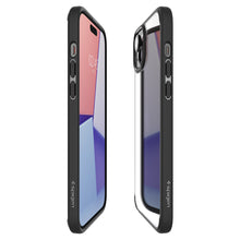 Заредете изображение във визуализатора на галерията – Spigen Crystal Hybrid case for iPhone 15 - black
