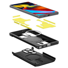 Заредете изображение във визуализатора на галерията – Spigen Tough Armor MagSafe case for Samsung Galaxy S24 Ultra - black
