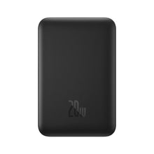 Заредете изображение във визуализатора на галерията – Baseus Magnetic Mini Power Bank with MagSafe 15W / PD QC 20W 10000mAh Black (Overseas Edition) + Xiaobai Series Cable USB-C - USB-C 60W 3A 0.5m Black
