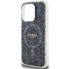 Заредете изображение във визуализатора на галерията – Original faceplate case GUESS GUHMP15LHGCUSTGK for iPhone 15 Pro (Magsafe / IML GCUBE / black)
