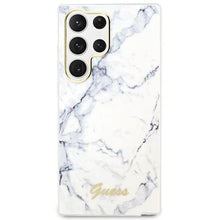 Заредете изображение във визуализатора на галерията – Guess GUHCS23LPCUMAH S23 Ultra S918 white/white hardcase Marble
