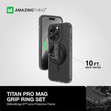 Заредете изображение във визуализатора на галерията – Amazing Thing Titan Pro Mag Ring Grip Case IP156.1PTRBK for Iphone 15 Pro black
