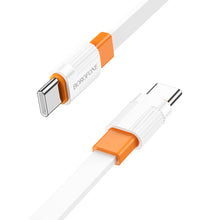 Заредете изображение във визуализатора на галерията – Borofone Cable BX89 Union - Type C to Type C - PD 60W 1 metre white-orange
