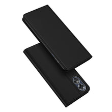Заредете изображение във визуализатора на галерията – Dux Ducis Skin Pro case for Oppo A17 cover with flip card wallet stand black
