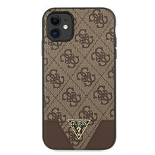 Заредете изображение във визуализатора на галерията – Original Case GUESS 4G Triangle Collection Hardcase GUHCN61PU4GHBR for Iphone 11 Brown
