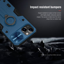 Заредете изображение във визуализатора на галерията – Nillkin CamShield Armor TPU+PC for Iphone 13 blue
