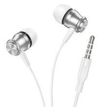 Заредете изображение във визуализатора на галерията – Borofone Earphones BM75 Platinum Metal silver
