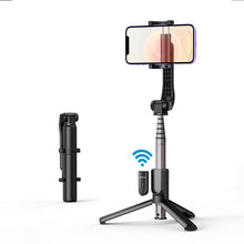 Заредете изображение във визуализатора на галерията – Ugreen selfie stick extendable telescopic tripod with Bluetooth remote control black (LP508)

