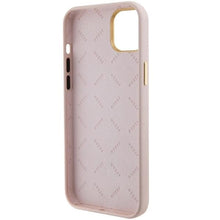 Заредете изображение във визуализатора на галерията – Guess Silicone Logo Strass 4G case for iPhone 15 - light pink
