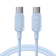 Заредете изображение във визуализатора на галерията – USB C - USB C Cable 100W 1.2m Joyroom S-CC100A14 - Blue
