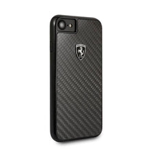 Заредете изображение във визуализатора на галерията – Ferrari Hardcase FEHCAHCI8BK iPhone 7/8 SE 2020 / SE 2022 black/black Carbon Heritage
