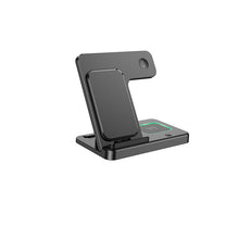 Заредете изображение във визуализатора на галерията – Borofone Wireless induction charger BQ26 Best 3 in 1 15W black

