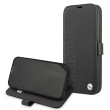Заредете изображение във визуализатора на галерията – Etui BMW BMFLBKP13XSLLBK iPhone 13 Pro Max 6,7" czarny/black book Signature

