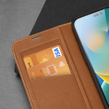 Заредете изображение във визуализатора на галерията – Dux Ducis Skin X2 case for iPhone 14 Pro Max case with magnetic flap brown
