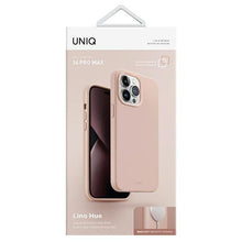 Заредете изображение във визуализатора на галерията – Uniq case Lino Hue iPhone 14 Pro Max 6.7" Magclick Charging pink/blush pink
