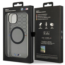 Заредете изображение във визуализатора на галерията – Case BMW BMHMP14SHGPK iPhone 14 6.1" grey/grey Pattern MagSafe
