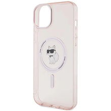 Заредете изображение във визуализатора на галерията – Karl Lagerfeld IML Choupette MagSafe case for iPhone 15 Plus - pink
