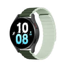 Заредете изображение във визуализатора на галерията – Universal Magnetic Samsung Galaxy Watch 3 45mm / S3 / Huawei Watch Ultimate / GT3 SE 46mm Dux Ducis Strap (22mm LD Version) - Green
