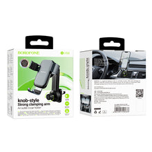 Заредете изображение във визуализатора на галерията – Borofone Car holder BH94 Warrior gravity to air vent black
