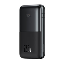 Заредете изображение във визуализатора на галерията – Baseus Baseus Pro 20000mAh 22.5W Black Powerbank with USB Type A - USB Type C 3A 0.3m cable (PPBD040301)
