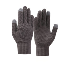 Заредете изображение във визуализатора на галерията – Woven winter phone gloves - gray
