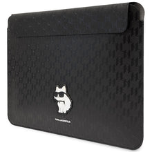 Заредете изображение във визуализатора на галерията – Original KARL LAGERFELD Laptop Sleeve Saffiano Monogram Choupette KLCS14SAKHPCK 14 inches black
