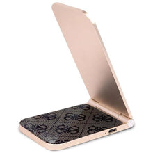 Заредете изображение във визуализатора на галерията – Guess 4G Pattern MagSafe foldable 2in1 15W inductive charger - brown
