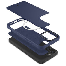 Заредете изображение във визуализатора на галерията – SPIGEN Cyrill Kajuk Mag compatible with MagSafe for IPHONE 15 PRO MAX navy
