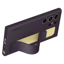 Заредете изображение във визуализатора на галерията – Samsung Standing Grip Case EF-GS928CEEGWW with holder / stand for Samsung Galaxy S24 Ultra - dark purple
