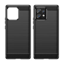 Заредете изображение във визуализатора на галерията – Carbon Case Cover for Motorola Edge+ 2023 / Moto X40 Pro / Moto X40 Flexible Silicone Carbon Cover Black
