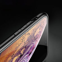 Заредете изображение във визуализатора на галерията – Color Glass Case Durable Cover with Tempered Glass Back and camera cover iPhone XS / iPhone X pattern 1
