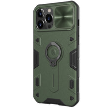 Заредете изображение във визуализатора на галерията – Nillkin CamShield Armor TPU+PC for Iphone 13 Pro Max green

