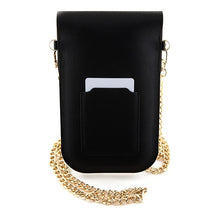 Заредете изображение във визуализатора на галерията – Original HELLO KITTY Handbag Leather Metal Logo Chain HKOWBPGHDLMK black
