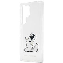 Заредете изображение във визуализатора на галерията – Karl Lagerfeld KLHCS23LCFNRC S23 Ultra S918 transparent hardcase Choupette Fun
