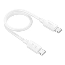 Заредете изображение във визуализатора на галерията – HOCO cable Type C to Type C Hyper Power Delivery 60W X96 25cm white
