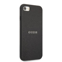 Заредете изображение във визуализатора на галерията – Guess GUHCI8PSASBBK iPhone 7/8 / SE 2020 / SE 2022 black/black Saffiano Strap
