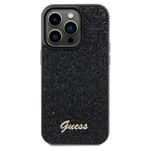 Заредете изображение във визуализатора на галерията – Original Case GUESS Disco Metal Script hardcase GUHCP13XPMSDGSK for Iphone 13 Pro Max black
