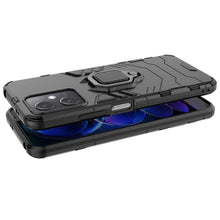 Заредете изображение във визуализатора на галерията – Ring Armor Case for Xiaomi Redmi Note 12 5G / Poco X5 5G Armor Cover Magnetic Holder Ring Black
