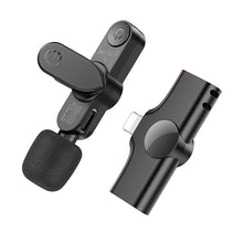 Заредете изображение във визуализатора на галерията – Borofone Lavalier wireless microphone BFK12 Trophy Lightning black
