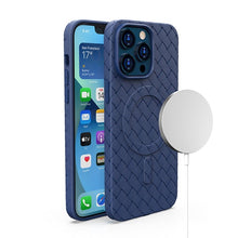 Заредете изображение във визуализатора на галерията – Woven Case for iPhone 15 Pro Max - navy blue
