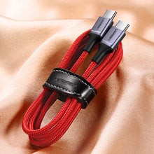 Заредете изображение във визуализатора на галерията – Ugreen US294 USB-C 2.0 / USB-C 2.0 3A cable - red
