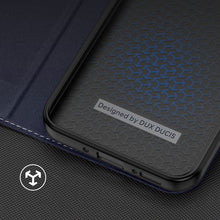 Заредете изображение във визуализатора на галерията – Dux Ducis Skin X2 case for Samsung Galaxy A34 5G flip cover wallet stand blue
