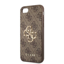 Заредете изображение във визуализатора на галерията – Guess GUHCI84GMGBR iPhone 7/8/SE 2020/2022 brown/brown hardcase 4G Big Metal Logo
