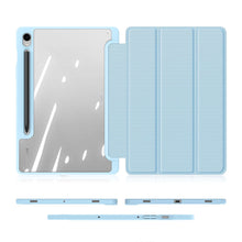 Заредете изображение във визуализатора на галерията – Dux Ducis Toby case with flip stand for Samsung Galaxy Tab S9 FE - blue
