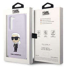 Заредете изображение във визуализатора на галерията – Karl Lagerfeld KLHCS23SSNIKBCU S23 S911 hardcase purple/purple Silicone Ikonik
