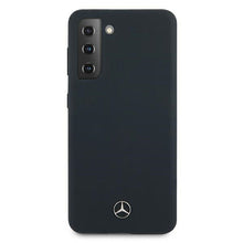 Заредете изображение във визуализатора на галерията – Original faceplate case MERCEDES MEHCS21MSILNA for SAMSUNG S21 Plus (Silicone Line / blue)
